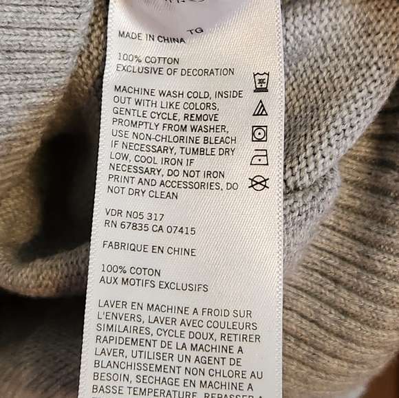 Nautica Mens XL Grey 1/4 zipper sweater. Like brand new. - Picture 4 of 5